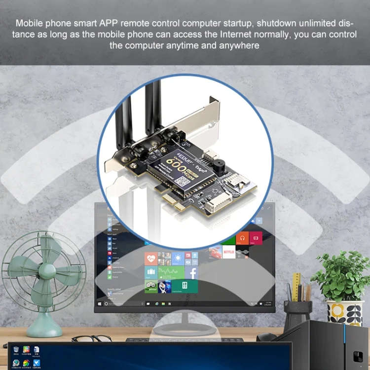 PC5945_5.webp EDUP AC600SW 600Mbps Remote Control Computer Power On and Off Network Card - Image 6