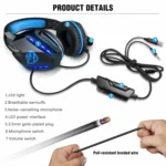 Soulbytes S11 USB + 3.5mm 4 Pin Adjustable LED Light Gaming Headset with Mic - Image 6