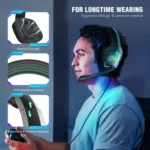 Soulbytes S12 USB + 3.5mm 4 Pin Adjustable RGB Light Gaming Headset with Mic - Image 5