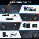 Soulbytes S12 USB + 3.5mm 4 Pin Adjustable RGB Light Gaming Headset with Mic - Image 7