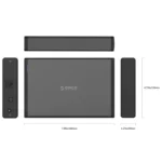 ORICO 7688C3 8TB 3.5 inch USB-C / Type-C Mobile HDD Enclosure with Detachable Base, Cable Length: 1m - Image 4