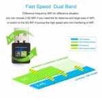 AC600Mbps 2.4GHz & 5GHz Dual Band USB 2.0 WiFi Free Drive Adapter External Network Card - Image 5