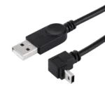 90 Degree Angle Elbow Mini USB to USB Data / Charging Cable, Length: 28cm - Image 4