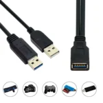 2 in 1 USB 3.0 Female to USB 2.0 + USB 3.0 Male Cable for Computer / Laptop, Length: 29cm - Image 4
