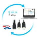 2 in 1 USB 3.0 Female to USB 2.0 + USB 3.0 Male Cable for Computer / Laptop, Length: 29cm - Image 6