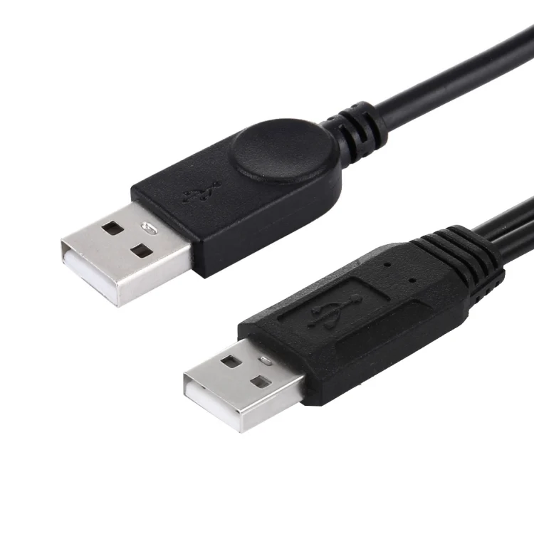 PC6103_3.webp 2 in 1 USB 2.0 Male to 2 Dual USB Male Cable for Computer / Laptop, Length: 50cm - Image 4