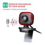 HXSJ A849 480P Adjustable 360 Degree HD Video Webcam PC Camera with Microphone - Image 5