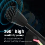 HXSJ TSP202 RGB Lighting Bendable USB Voice Chat Video Conference Microphone - Image 6