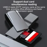 2 In 1 Multifunction USB-C / Type-C to USB 3.0 Card Reader - Image 5