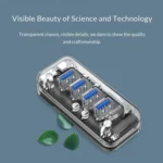 ORICO F4U 4 x USB 3.0 Ports 5Gbps Fast Transmission Desktop HUB with Blue LED Indicator Light - Image 4