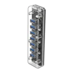ORICO F7U 7 x USB 3.0 Ports 5Gbps Fast Transmission Desktop HUB with Blue LED Indicator Light - Image 2