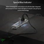 ORICO F7U 7 x USB 3.0 Ports 5Gbps Fast Transmission Desktop HUB with Blue LED Indicator Light - Image 7