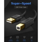 UGREEN USB 2.0 Gold-plated Printer Cable Data Cable, For Canon, Epson, HP, Cable Length: 1.5m - Image 3