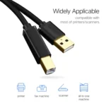 UGREEN USB 2.0 Gold-plated Printer Cable Data Cable, For Canon, Epson, HP, Cable Length: 1.5m - Image 4