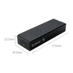 ORICO M2PVC3-G20-GY-BP USB3.2 20Gbps M.2 NVMe SSD Enclosure - Image 2
