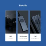 ORICO M2PVC3-G20-GY-BP USB3.2 20Gbps M.2 NVMe SSD Enclosure - Image 12