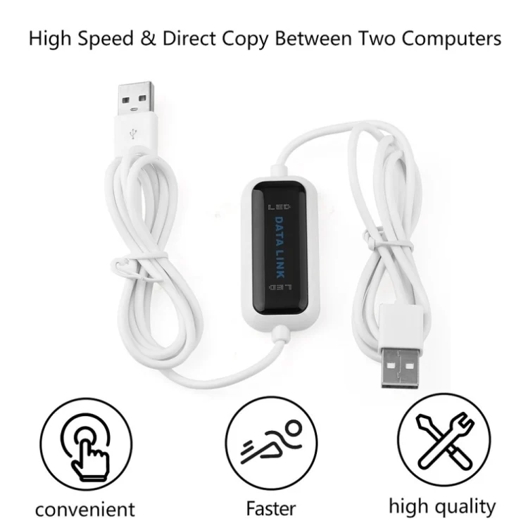 PC6598_4.webp High Speed USB PC to PC Online Share Data Link Net Direct File Transfer Bridge Cable, Length: 1.75m - Image 5