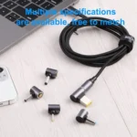 3.0 x 1.0mm to Magnetic DC Round Head Free Plug Charging Adapter - Image 7
