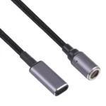 USB-C / Type-C Female to 8 Pin Magnetic DC Round Head Free Plug Charging Adapter Cable - Image 2