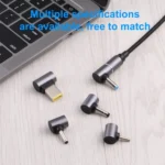 USB-C / Type-C Female to 8 Pin Magnetic DC Round Head Free Plug Charging Adapter Cable - Image 6