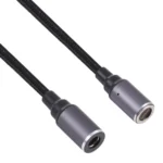 5.5 x 2.1mm Female to 8 Pin Magnetic DC Round Head Free Plug Charging Adapter Cable - Image 2