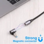 5.5 x 2.1mm Female to 8 Pin Magnetic DC Round Head Free Plug Charging Adapter Cable - Image 5