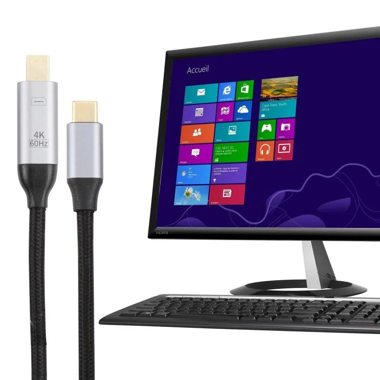 PC6790_3.webp USB-C / Type-C Male to 4K 60Hz Mini DP Male Adapter Cable, Length: 1.8m - Image 4
