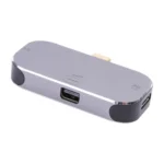 3 in 1 USB-C / Type-C Male to Dual USB-C / Type-C + Mini DP Female Adapter - Image 3