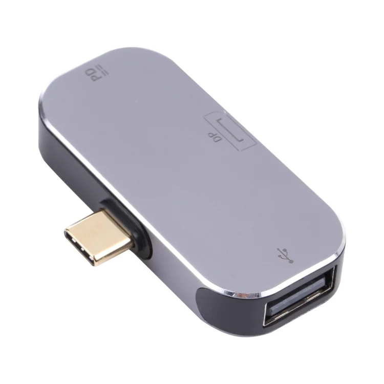 PC6795_2.webp 3 in 1 USB-C / Type-C Male to USB-C / Type-C Charging + USB + DP Female Adapter - Image 3