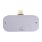 3 in 1 USB-C / Type-C Male to USB-C / Type-C Charging + USB + Mini DP Female Adapter - Image 2