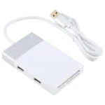 6 In 1 Multi-function Dual USB 3.0 + XQD + CF + TF + SD Card Reader - Image 2