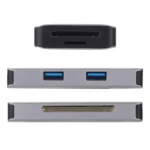 5 In 1 Dual USB 3.0 + CF + TF + SD Multi-function USB 3.0 Card Reader - Image 4
