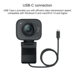 Logitech StreamCam Full HD 1080P / 60fps Auto Focus USB-C / Type-C Port Live Broadcast Gaming Webcam, Built-in Microphone - Image 5