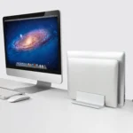 Universal Portable Aluminum Alloy Double Slot Width Adjustable Laptop Vertical Storage Stand Base - Image 6