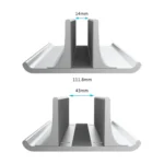 Universal Portable Aluminum Alloy Single Slot Width Adjustable Laptop Vertical Radiating Storage Stand Base - Image 3