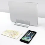 Universal Portable Aluminum Alloy Single Slot Width Adjustable Laptop Vertical Radiating Storage Stand Base - Image 6