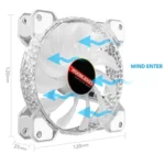 COOLMOON RGB Cooling Fan120mm PWM 6PIN S1 ARGB Fans - Image 2