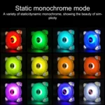 COOLMOON RGB Cooling Fan120mm PWM 6PIN S1 ARGB Fans - Image 5