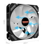 COOLMOON 12 Single Color RGB Light Remote Control Radiator Computer Case Cooler - Image 2