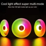 COOLMOON 12 Single Color RGB Light Remote Control Radiator Computer Case Cooler - Image 7