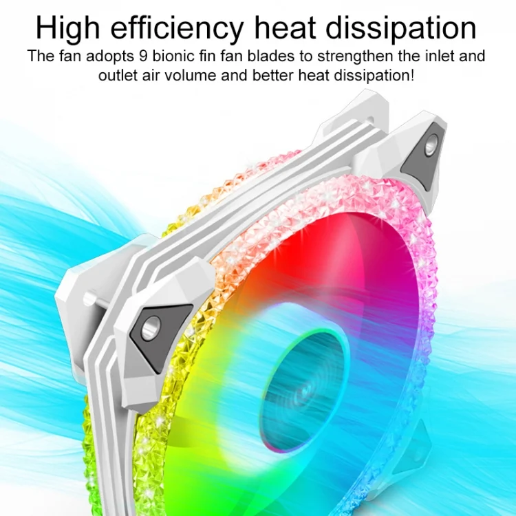 PC6976W_2.webp COOLMOON AS2 PWM Controlled Cooling Fan 12CM Dual-aperture Computer Water Cooling ARGB Chassis Fan - Image 3