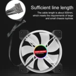 COOLMOON CM-JD1 Jade Ring RGB Case Cooler - Image 2