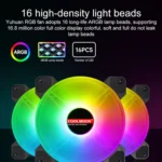 COOLMOON CM-JD1 Jade Ring RGB Case Cooler - Image 5