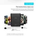 ORICO DS200C3 3.5 inch 2 Bay Magnetic-type USB-C / Type-C Hard Drive Enclosure with Blue LED Indicator - Image 6