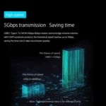 ORICO DS200C3 3.5 inch 2 Bay Magnetic-type USB-C / Type-C Hard Drive Enclosure with Blue LED Indicator - Image 7