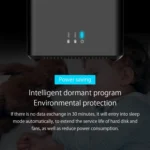 ORICO DS200C3 3.5 inch 2 Bay Magnetic-type USB-C / Type-C Hard Drive Enclosure with Blue LED Indicator - Image 8