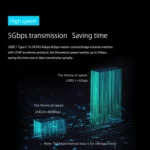 ORICO DS500C3 3.5 inch 5 Bay Magnetic-type USB-C / Type-C Hard Drive Enclosure with Blue LED Indicator - Image 8