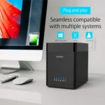 ORICO DS500C3 3.5 inch 5 Bay Magnetic-type USB-C / Type-C Hard Drive Enclosure with Blue LED Indicator - Image 10