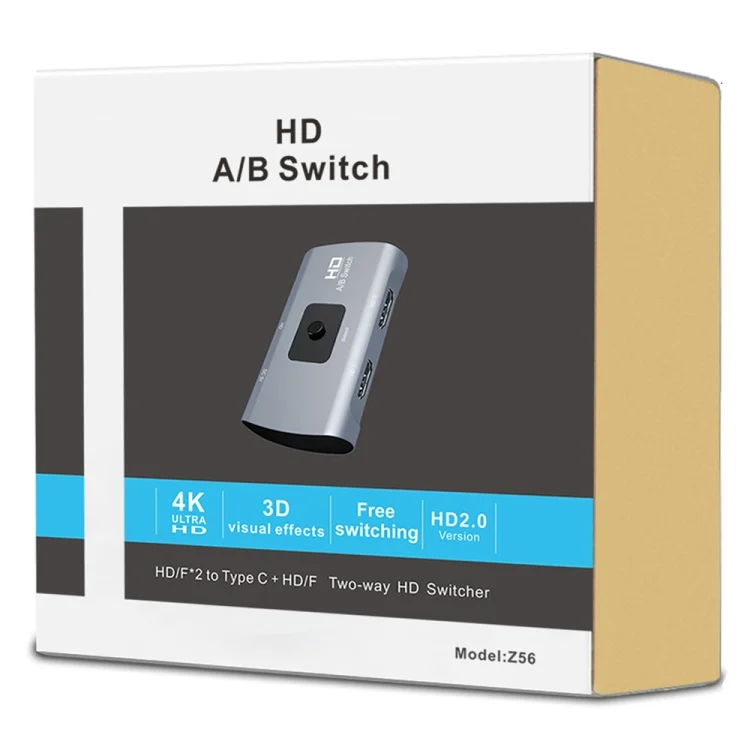 PC7040_4.webp Z56 HD Female x 2 to USB-C / Type-C + HD Female Two Way HD Switcher - Image 5