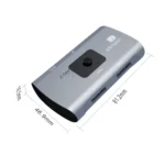 Z57 DP Female x 2 to USB-C / Type-C + DP Female Two Way DP Switcher - Image 2